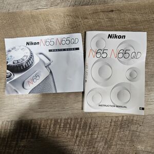 Nikon N65 / N65QD 35mm Camera Instruction Manual  - Original - Excellent Cond.